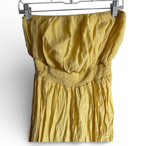 Fashion Nova Yellow Strapless Jumpsuit - Picture 3 of 5